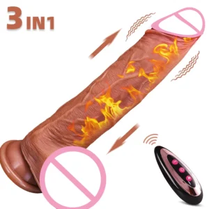 Realistic Big Cock Heating Vibrator Dildo