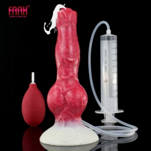 Dog Knot Ejacultion Dildo With Sucker Liquid