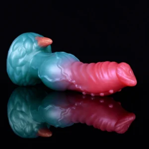 Realistic Curved Animal Knot Dildo