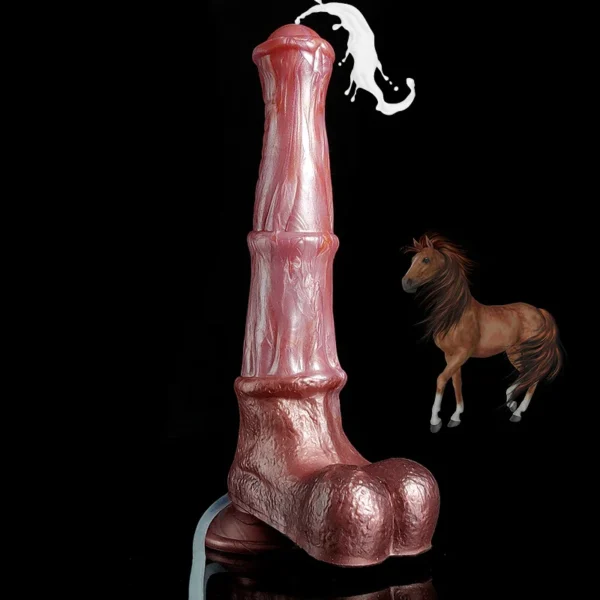 Ejaculating Silicone Horse Dildo