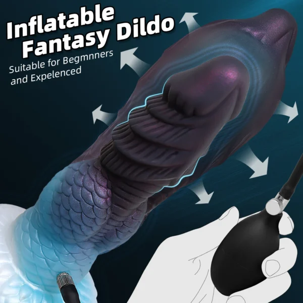 Inflatable Silicone fantacy Dildo